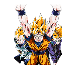 SSJ Goku & 
SSJ Vegeta & SSJ Trunks (Teen)