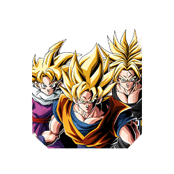 SSJ Goku & SSJ Gohan (Youth) & 
SSJ Trunks (Teen)